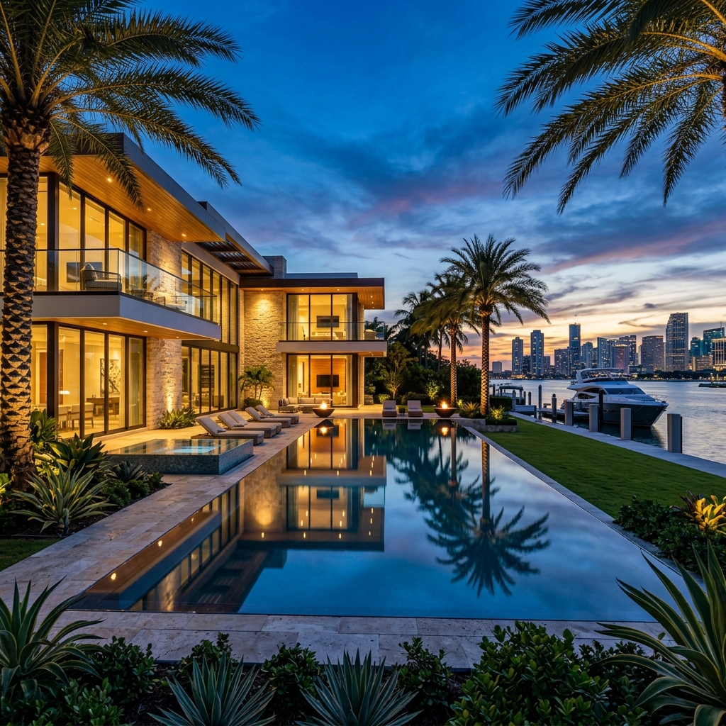 Luxury Waterfront Mansion Estate